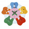 RELOJ PARED MUELAS COLORES