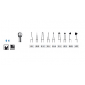 FRESA CARBURO H1 F.G. 5 UDS